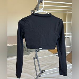 SET Active Long Sleeve Mock Neck, Size Medium